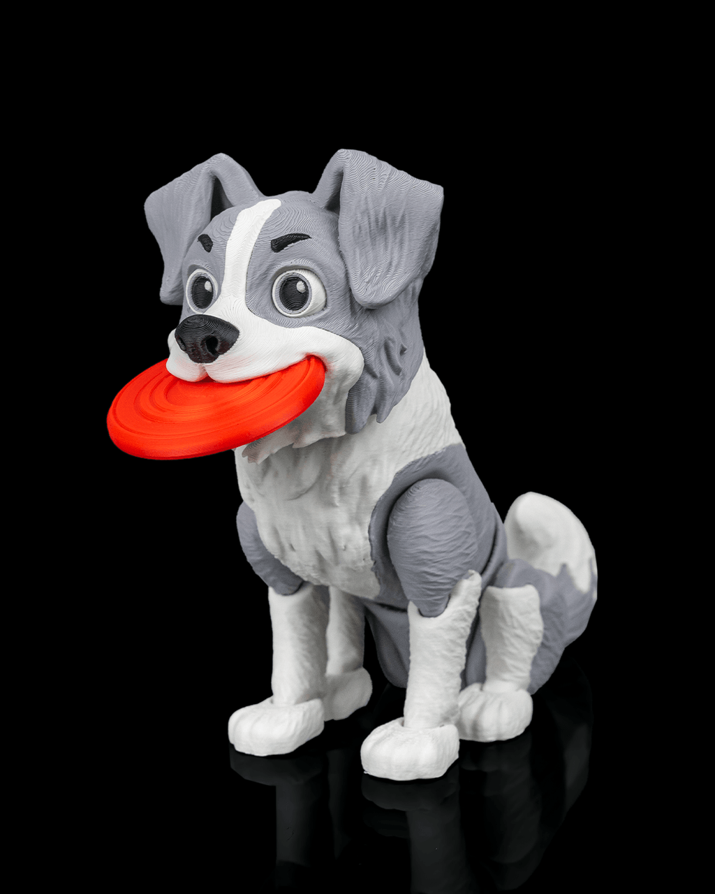 Atlas the Border Collie | 3D Printed Figurine