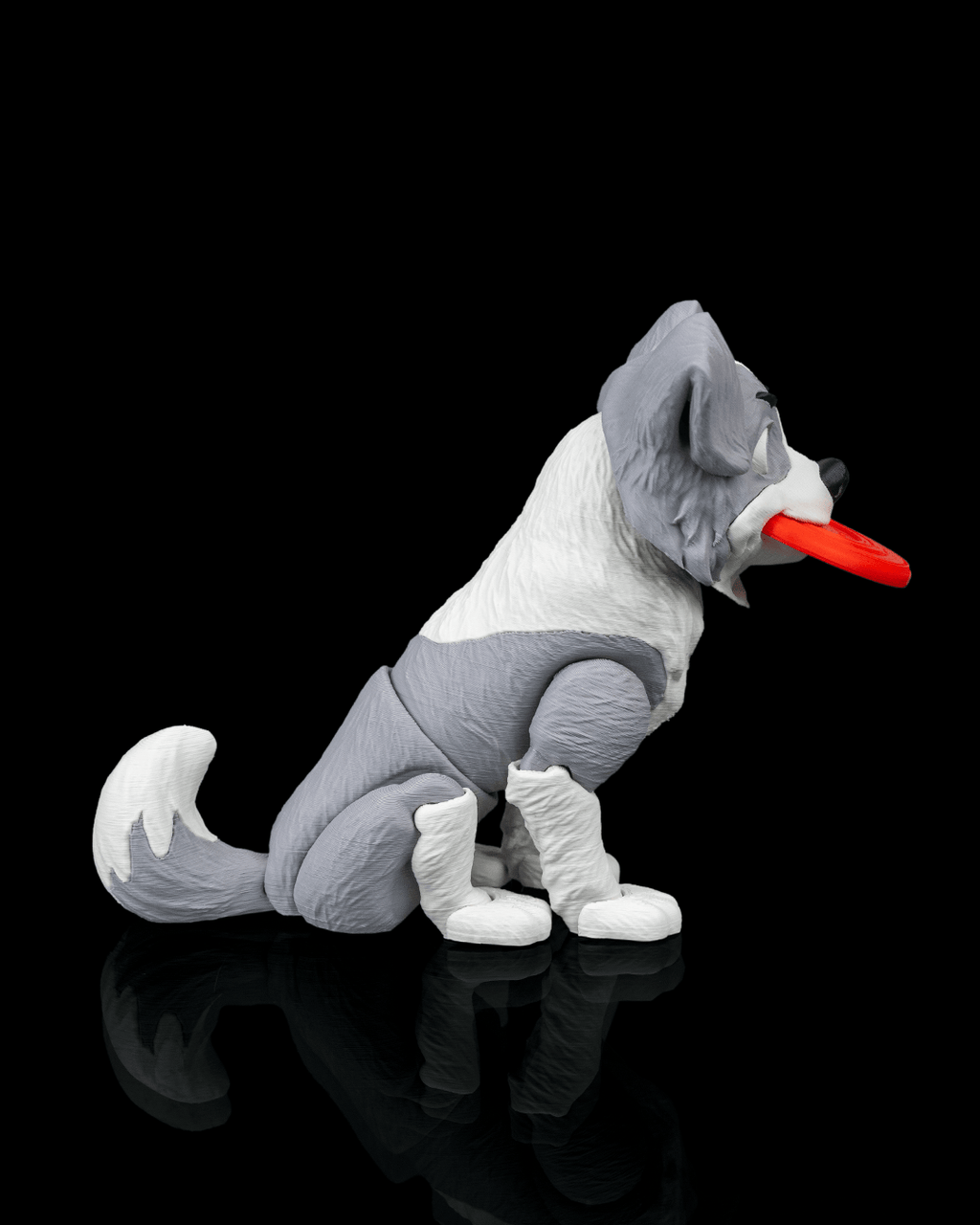 Atlas the Border Collie | 3D Printed Figurine