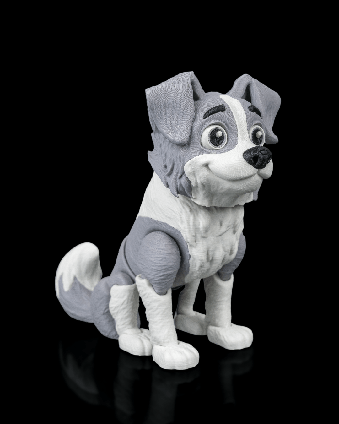 Atlas the Border Collie | 3D Printed Figurine