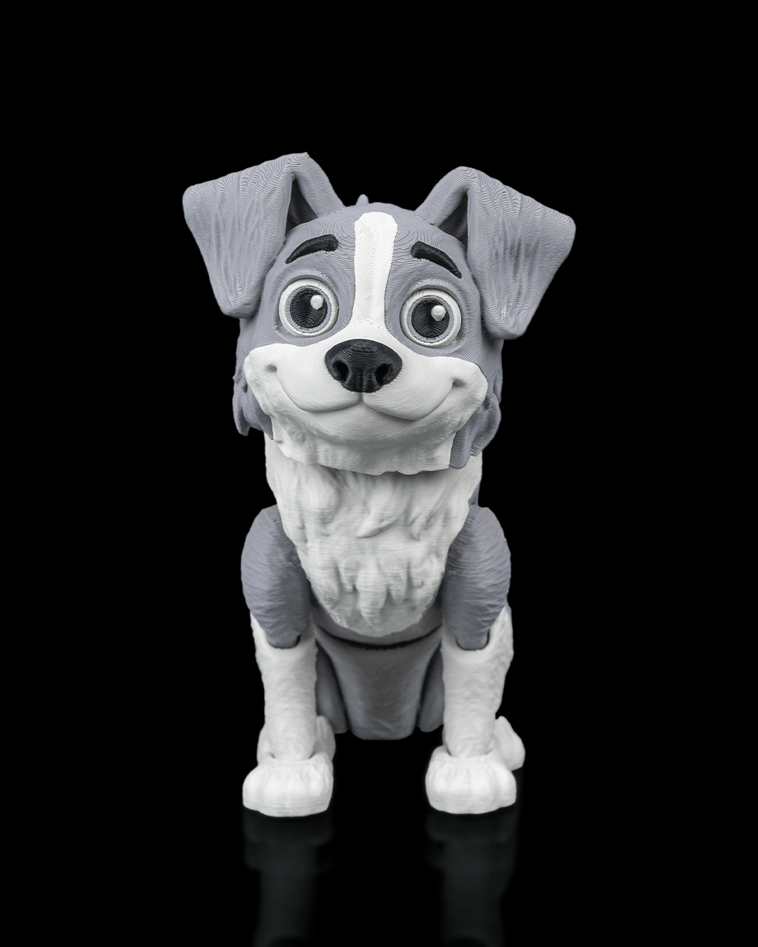 Atlas the Border Collie | 3D Printed Figurine