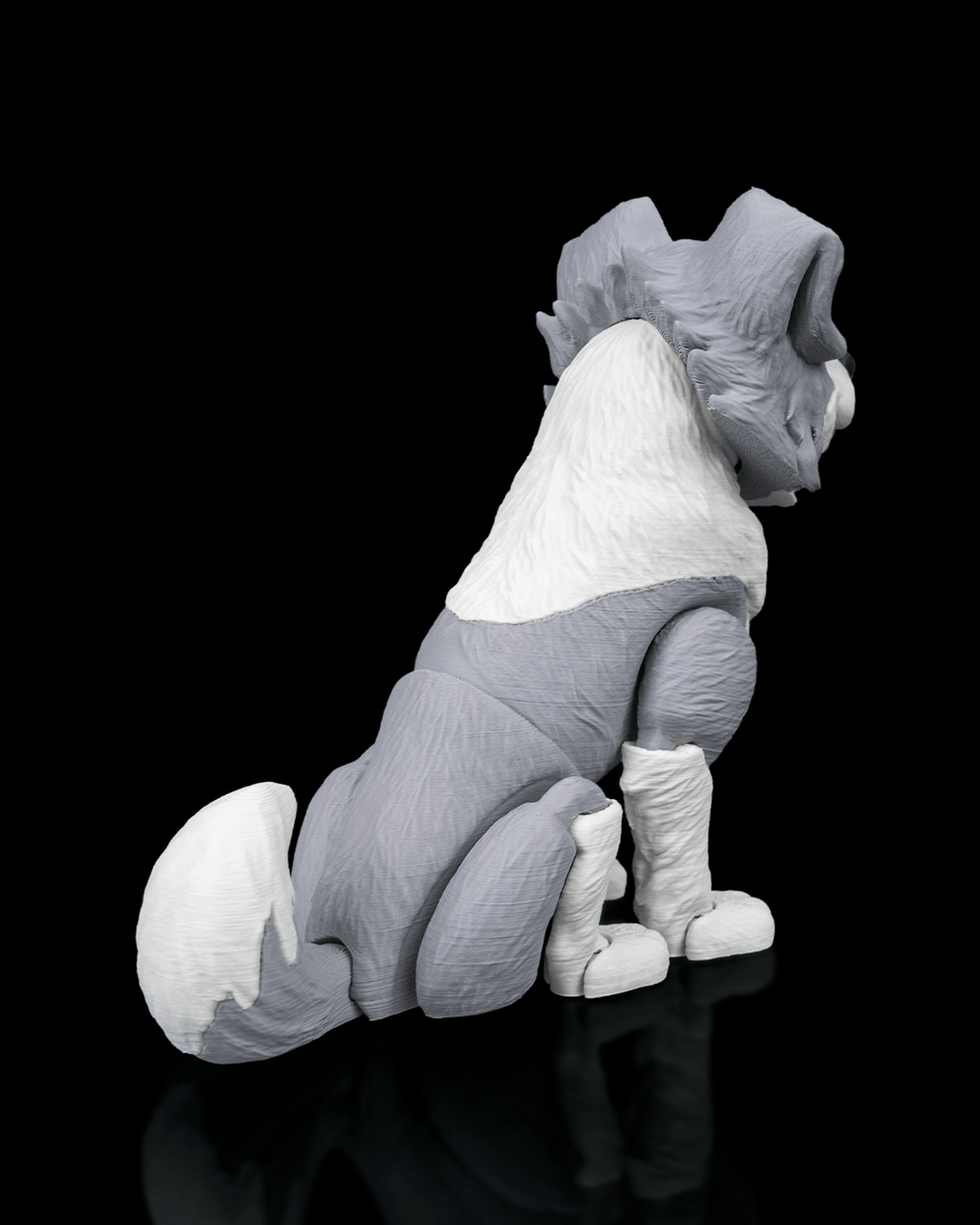 Atlas the Border Collie | 3D Printed Figurine