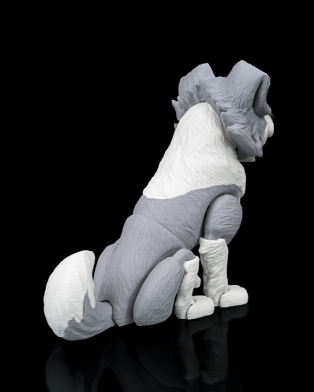 Atlas the Border Collie | 3D Printed Figurine