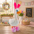 Bunny Goose Outfit | Bunny Ear Hat & Slipper Feet Set