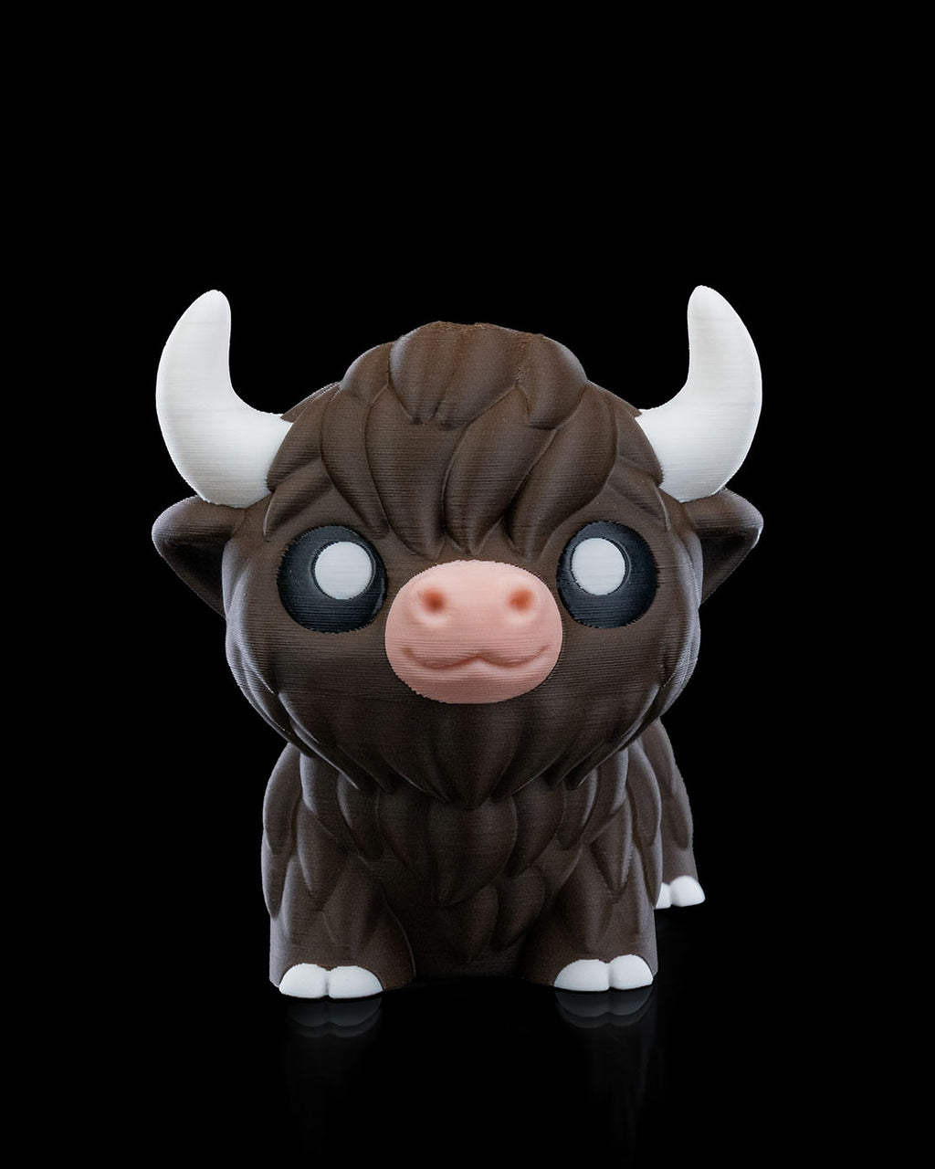 Chill Highland Cow | 3D Printed Figurine