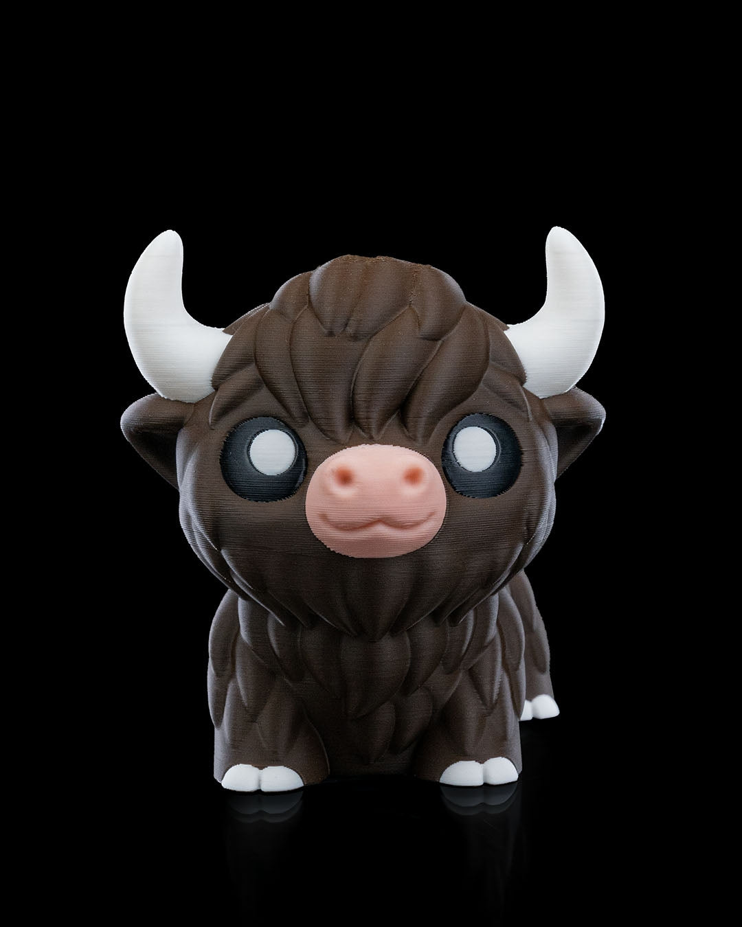 Chill Highland Cow | 3D Printed Figurine