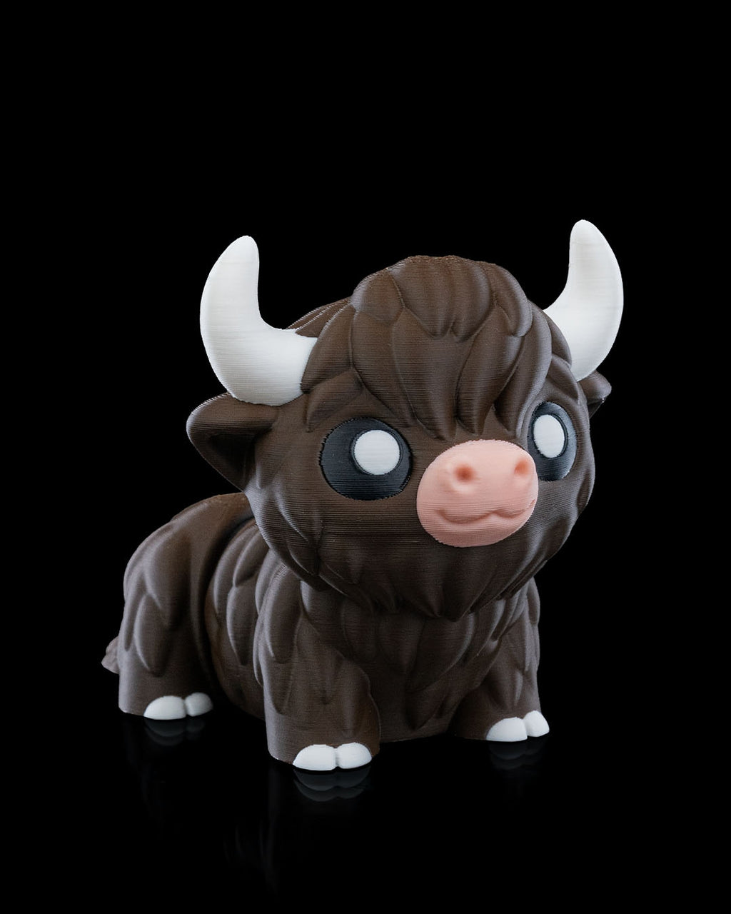 Chill Highland Cow | 3D Printed Figurine