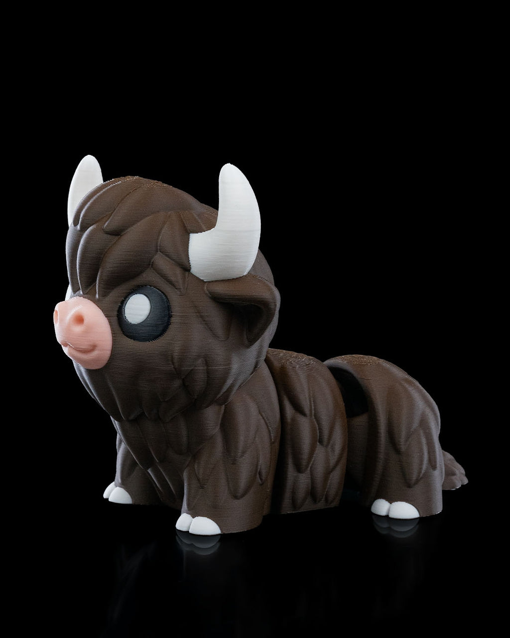 Chill Highland Cow | 3D Printed Figurine
