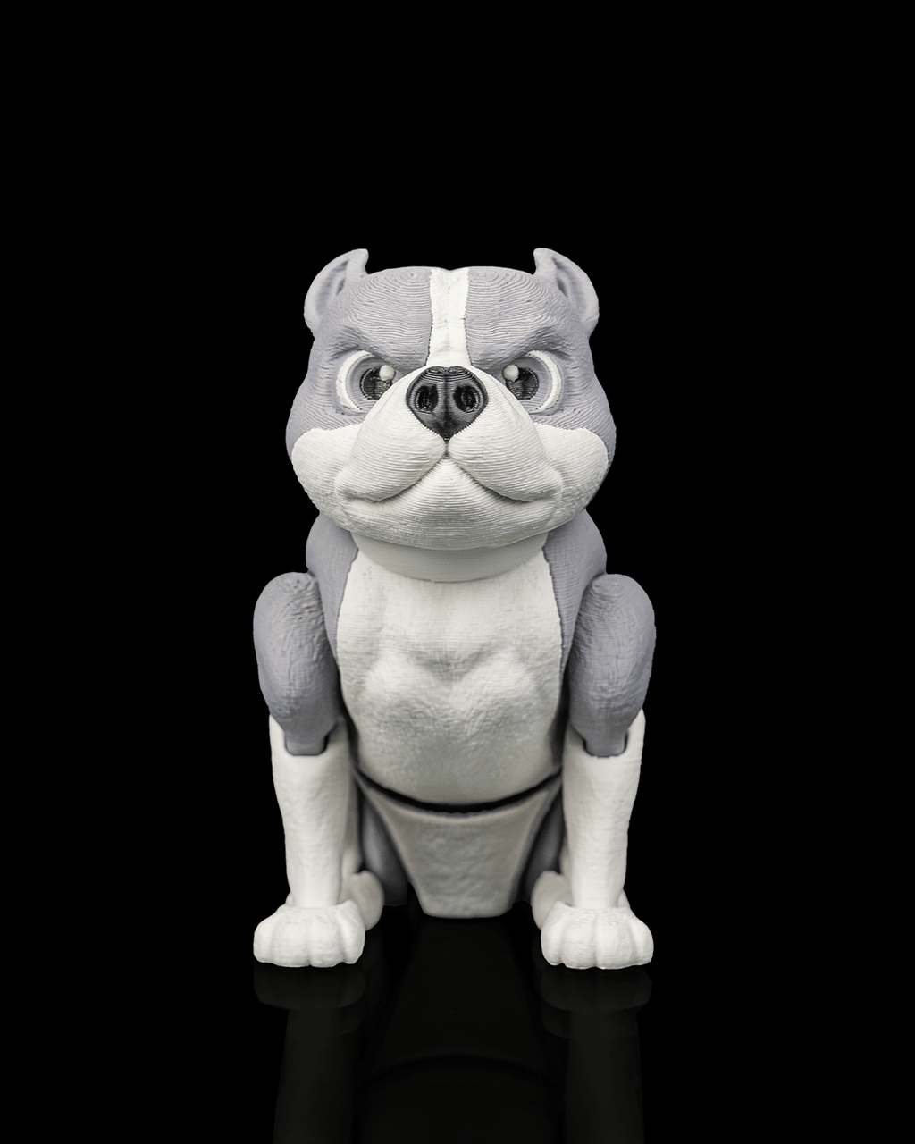 Diesel the American Bully | 3D Printed Figurine