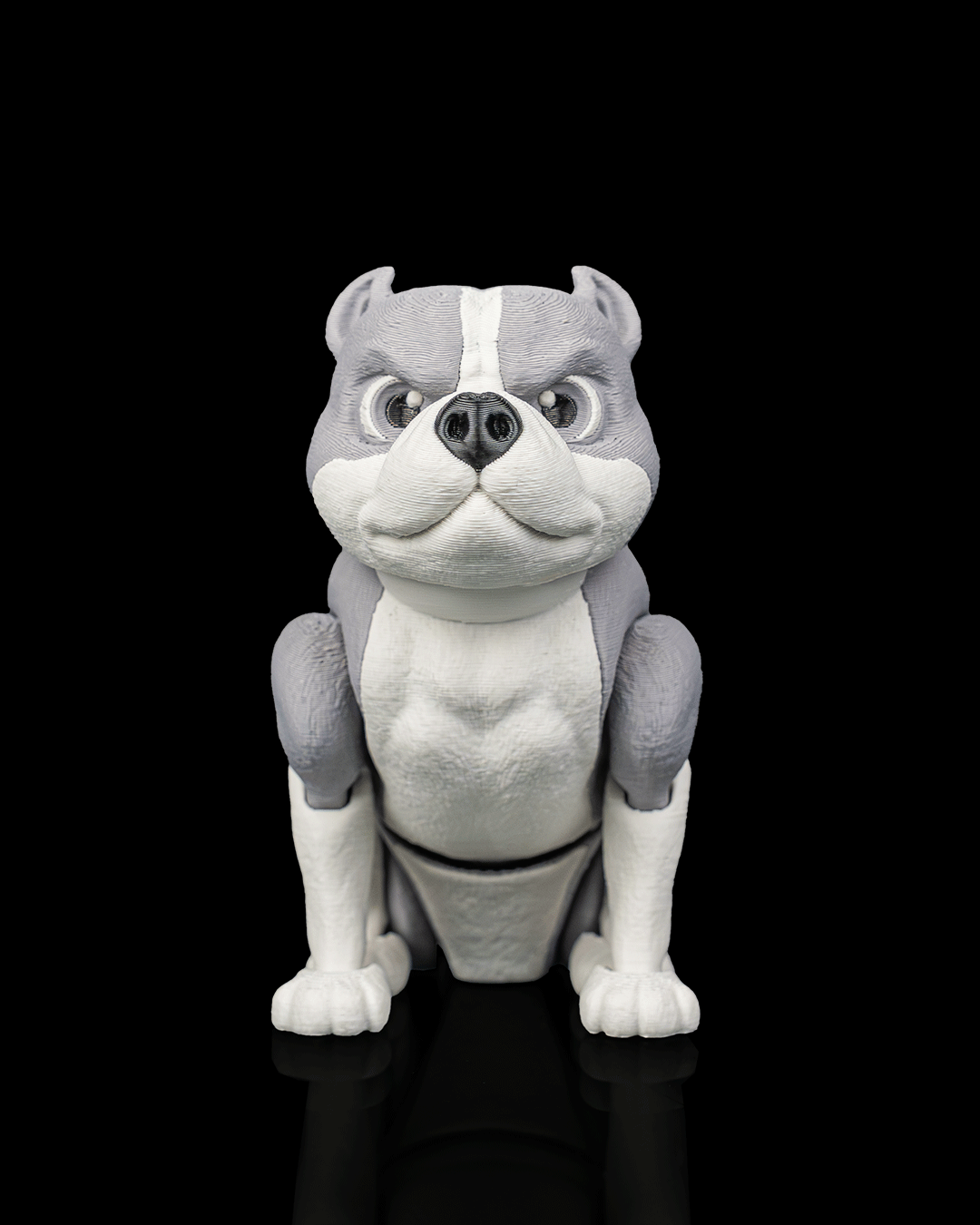 Diesel the American Bully | 3D Printed Figurine