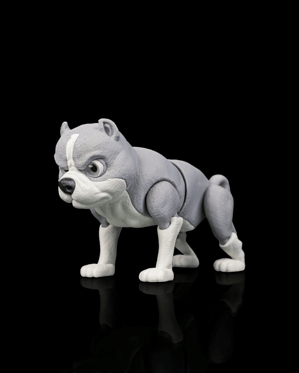 Diesel the American Bully | 3D Printed Figurine