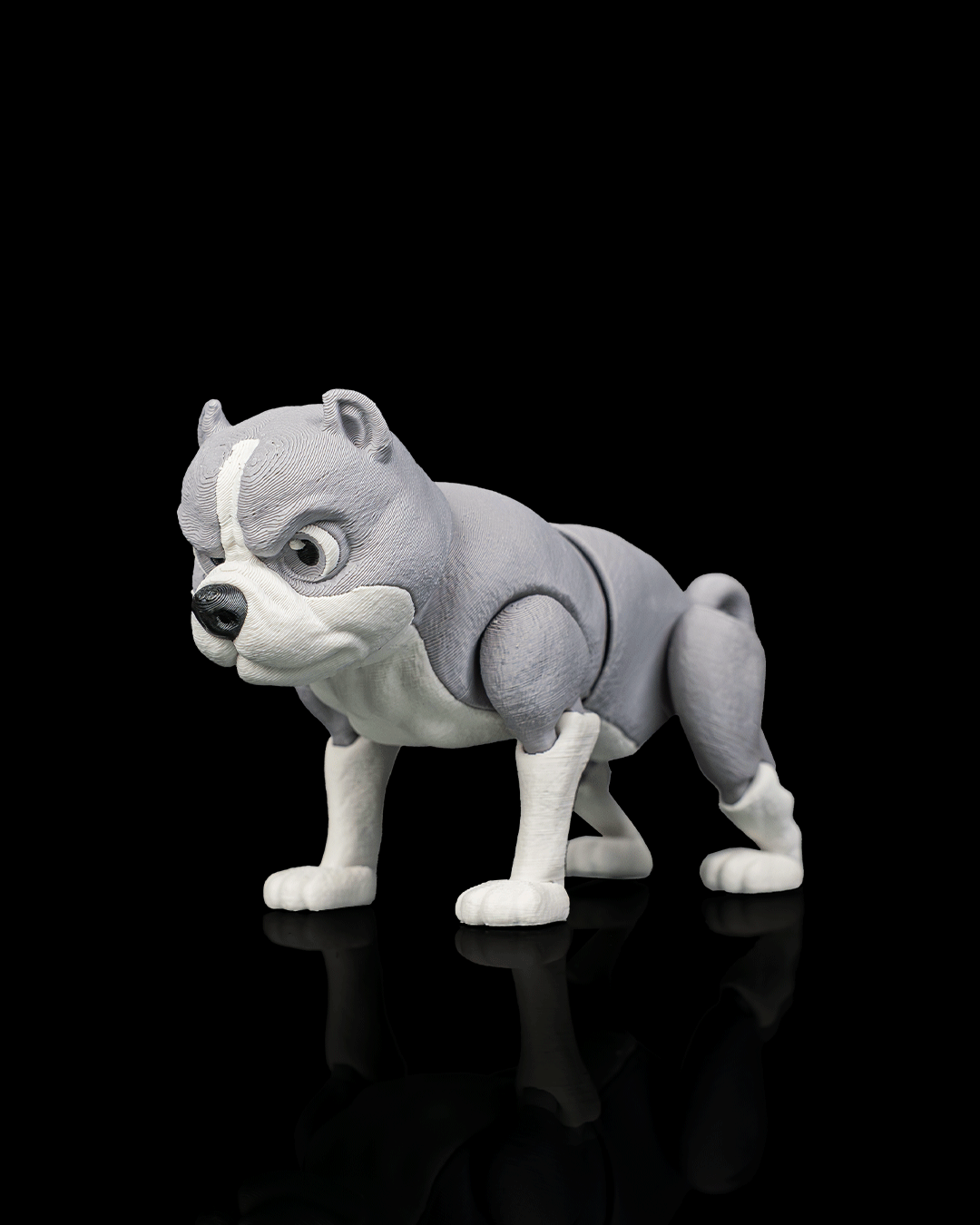 Diesel the American Bully | 3D Printed Figurine