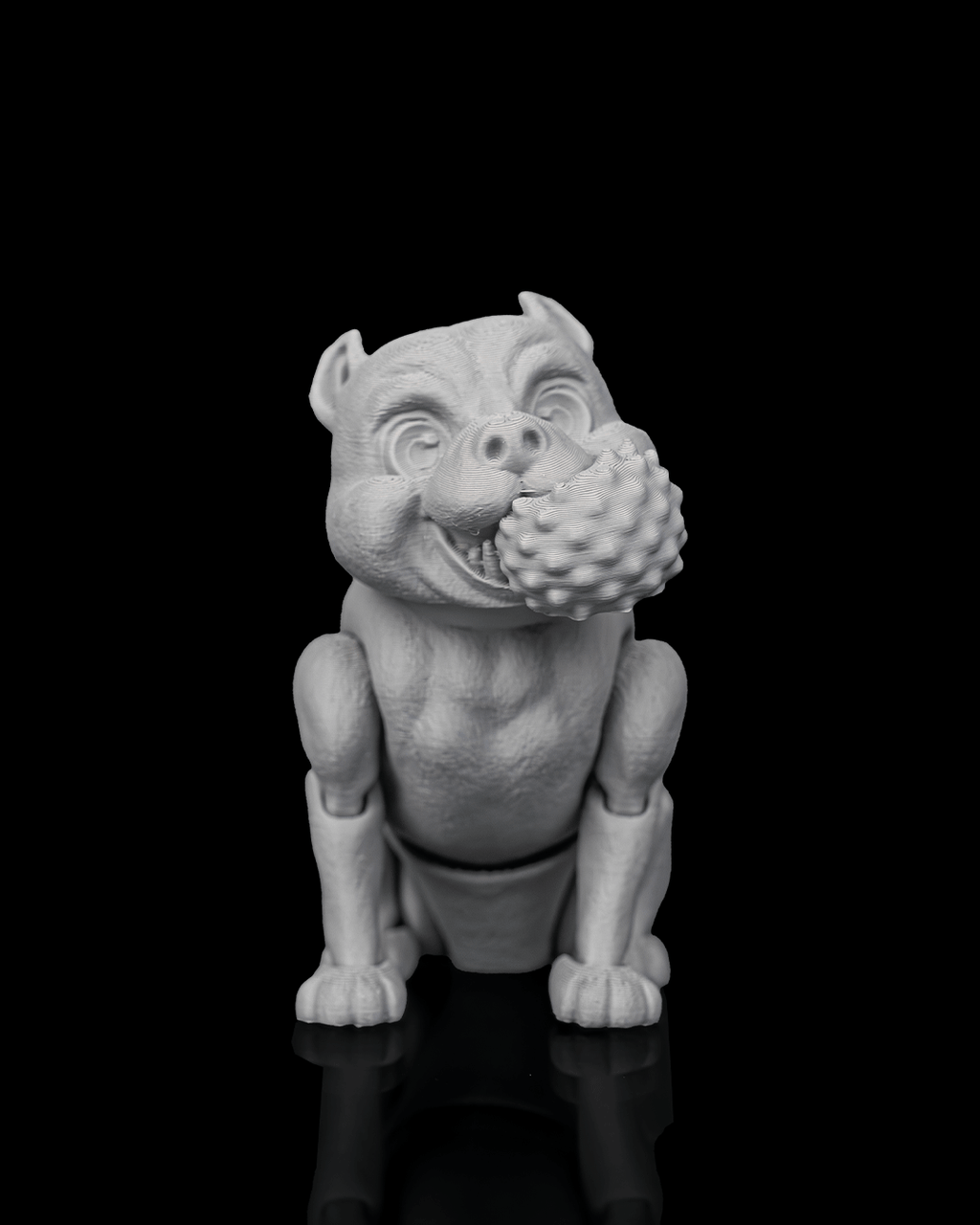 Diesel the American Bully | 3D Printed Figurine