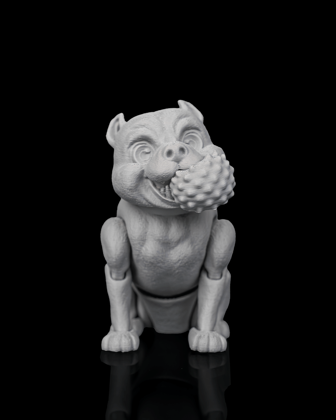 Diesel the American Bully | 3D Printed Figurine