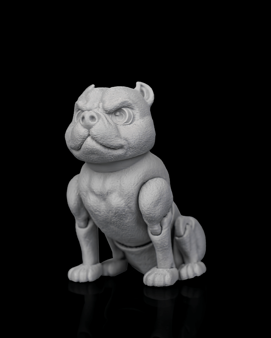 Diesel the American Bully | 3D Printed Figurine