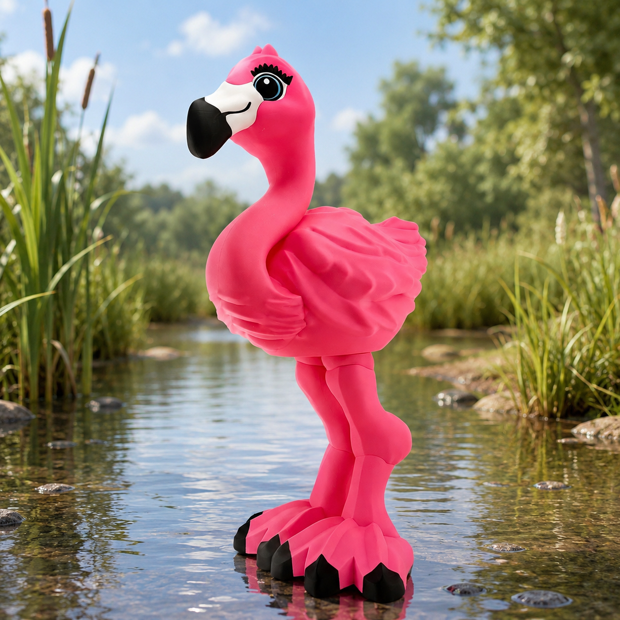 Title: Dress-Up Flamingo | Interchangeable Goose-Compatible