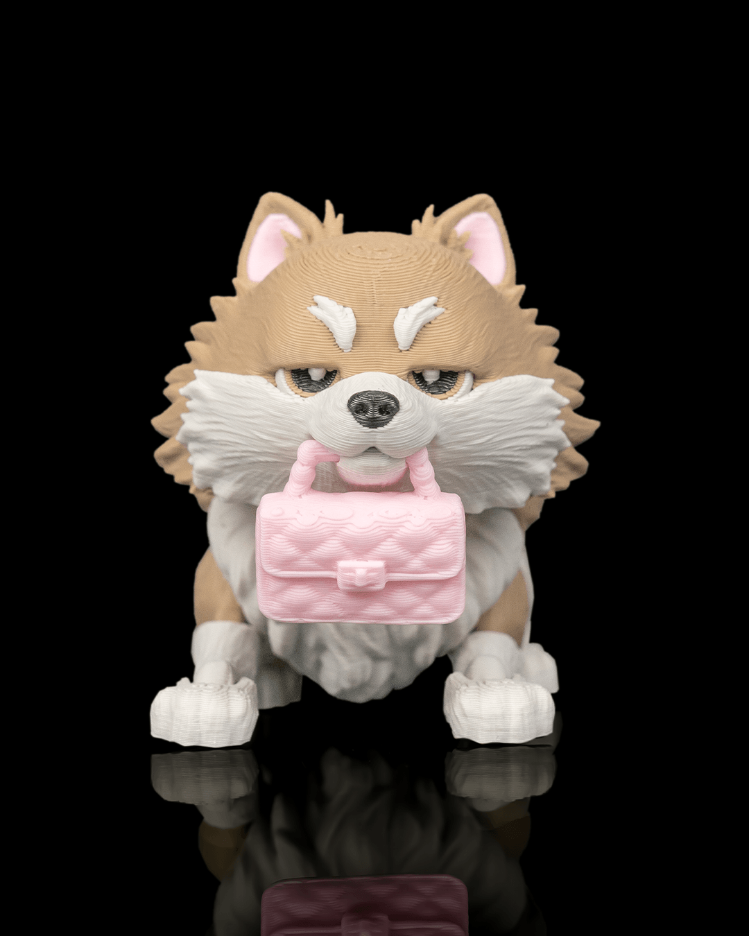 Luna the Pomeranian | 3D Printed Figurine