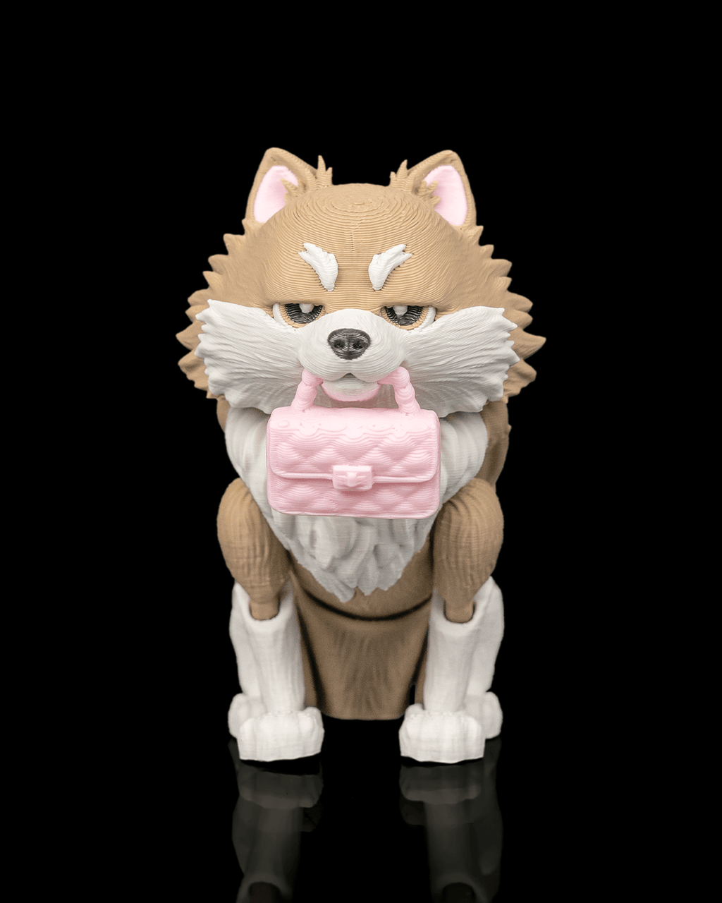 Luna the Pomeranian | 3D Printed Figurine