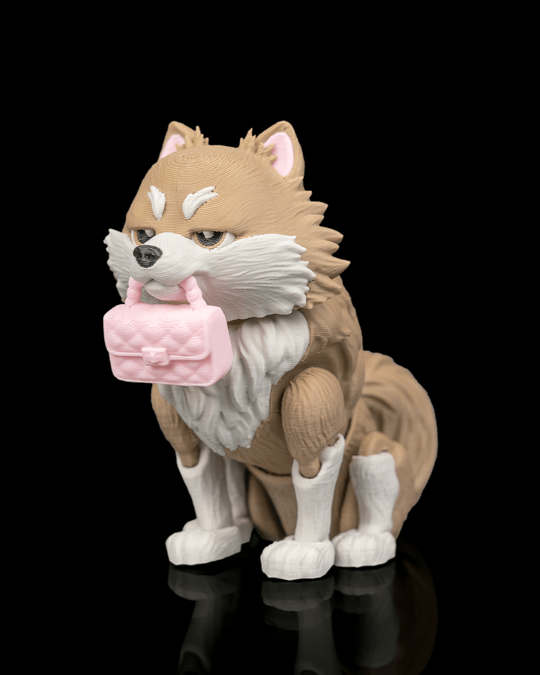 Luna the Pomeranian | 3D Printed Figurine