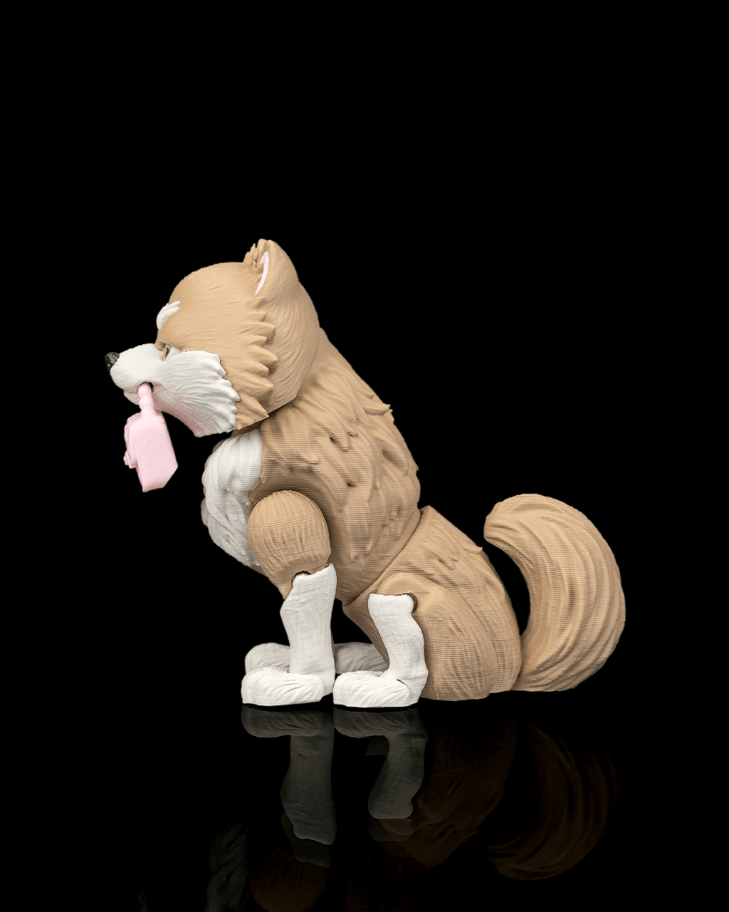 Luna the Pomeranian | 3D Printed Figurine