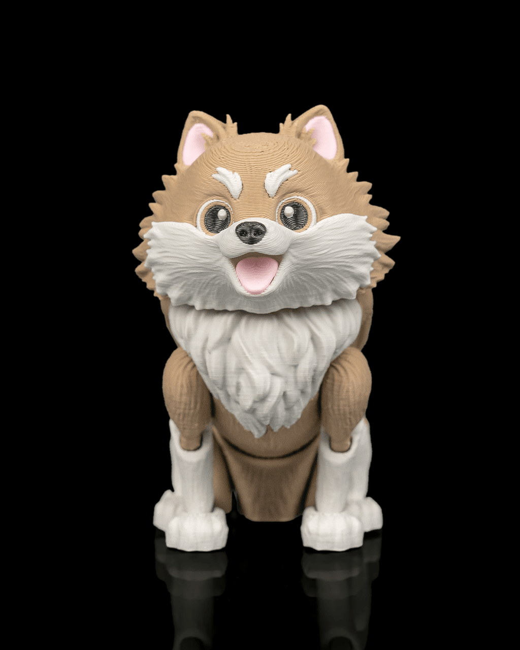 Luna the Pomeranian | 3D Printed Figurine