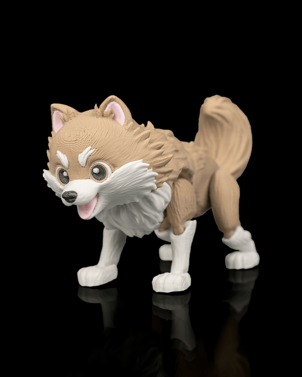 Luna the Pomeranian | 3D Printed Figurine
