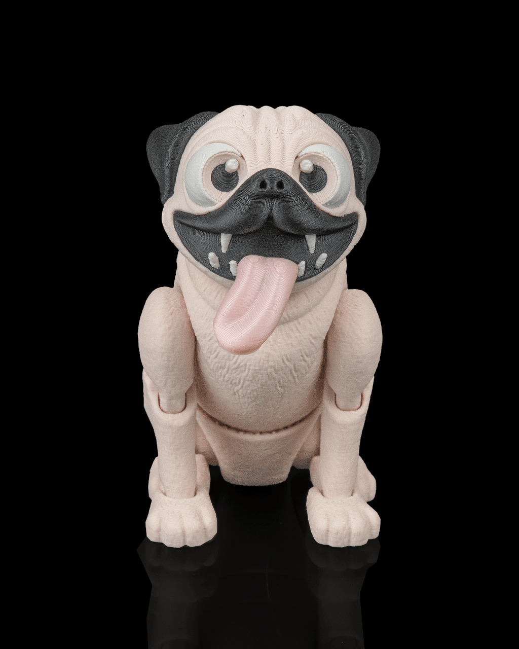 Peanut the Pug | 3D Printed Figurine