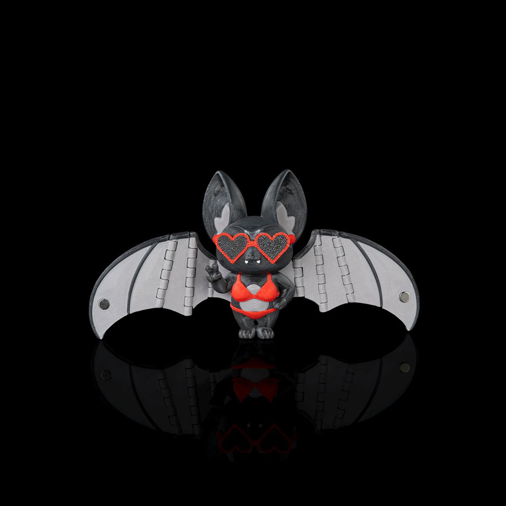 Beach Bat keychain square alternate view