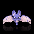 Buff Bat keychain square front view