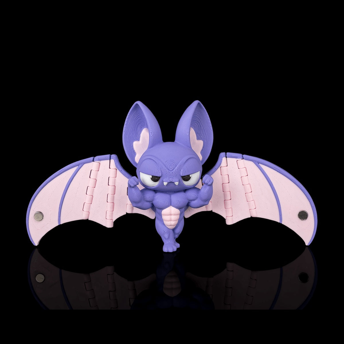 Buff Bat keychain square front view