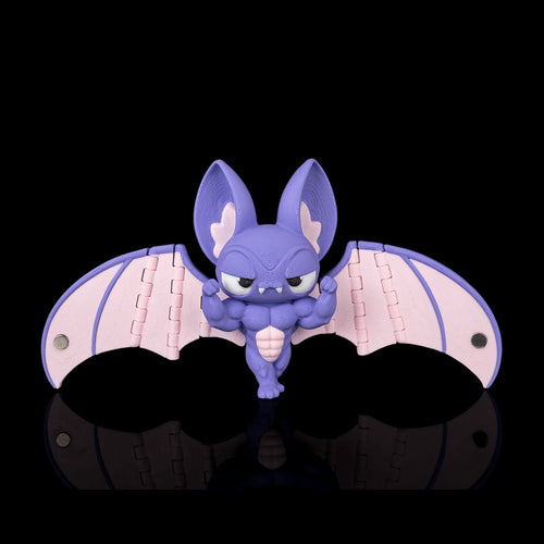 Buff Bat keychain square front view