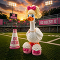 Cheerleader Goose Dress-Up Set | Pom-Pom Shoes & Cheerleader Hair