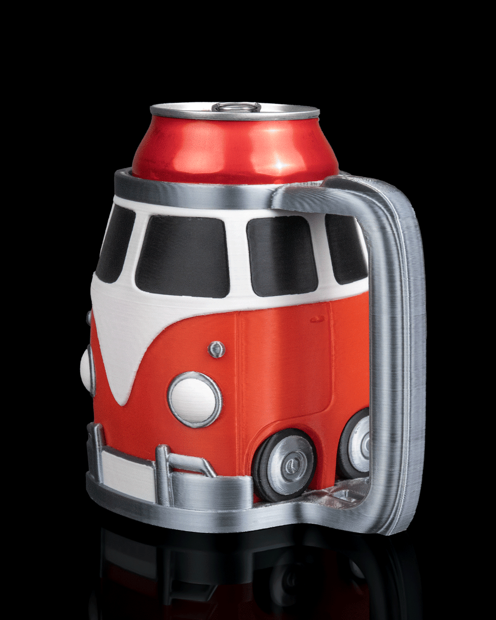 Van shaped 3D printed can holder