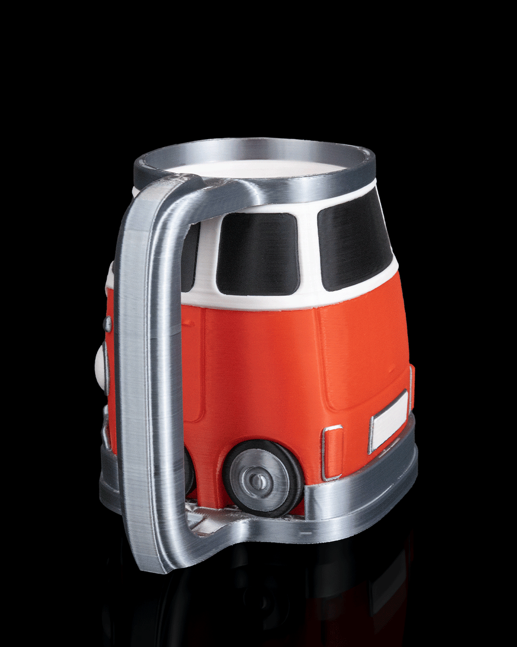 Detailed retro van can holder
