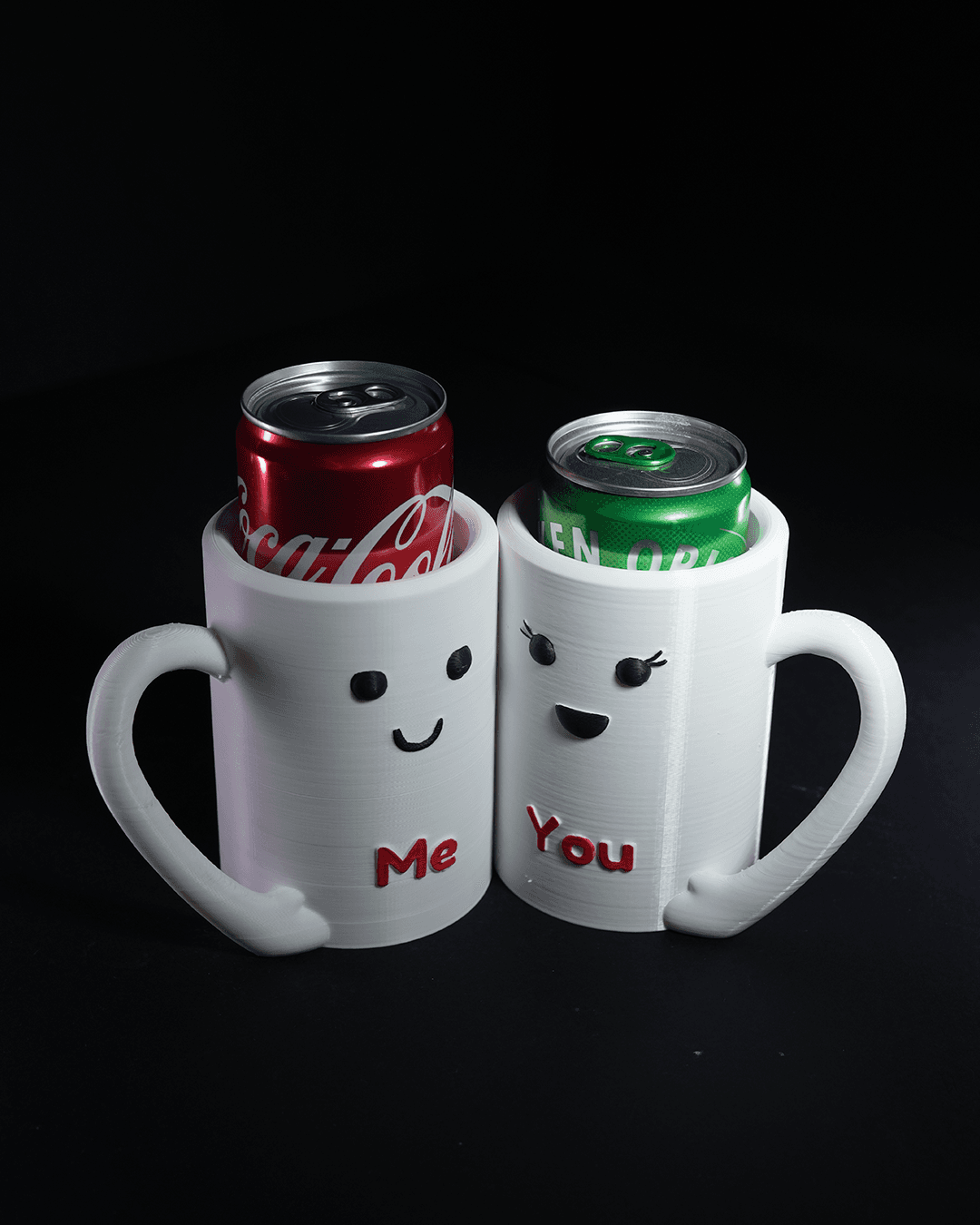 Customizable Couple Can Holders