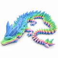 Crystal Dragon in a pastel rainbow finish
