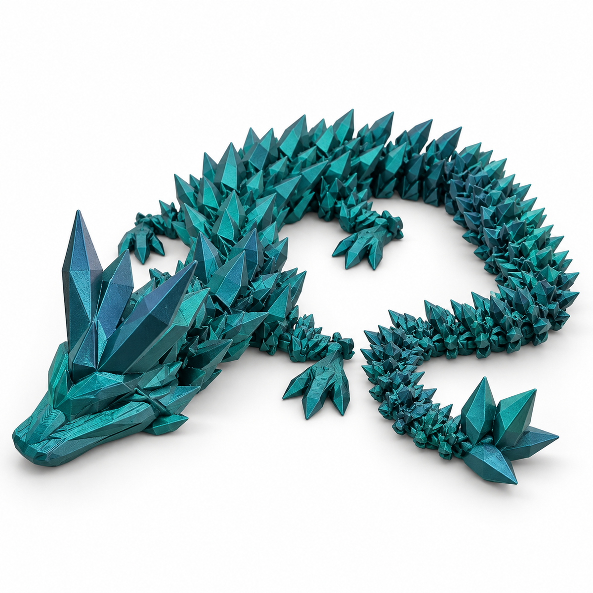 Crystal Dragon in a deep teal finish