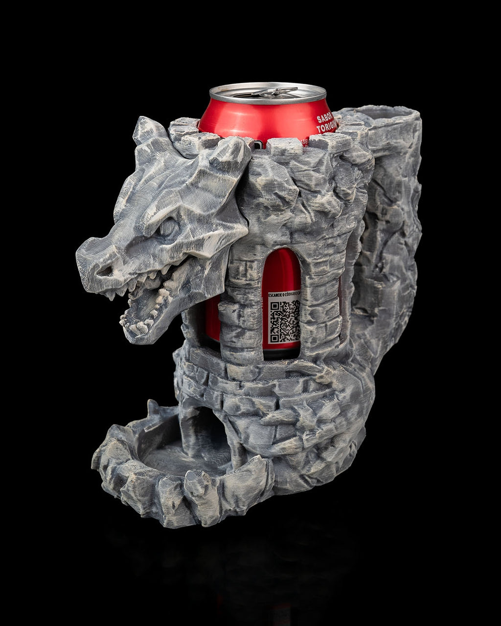 Dragon fortress dice tower can holder