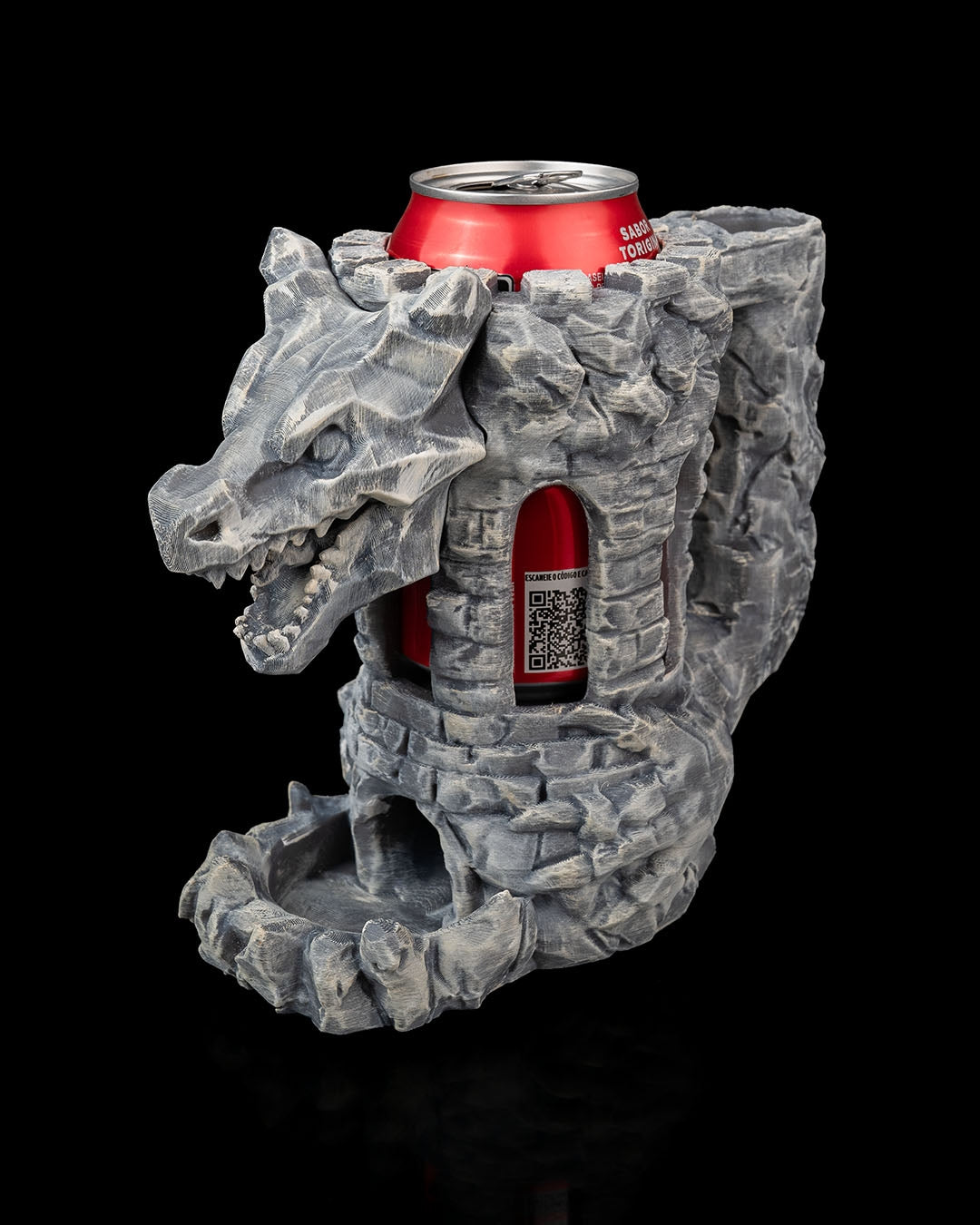 Dragon fortress dice tower can holder
