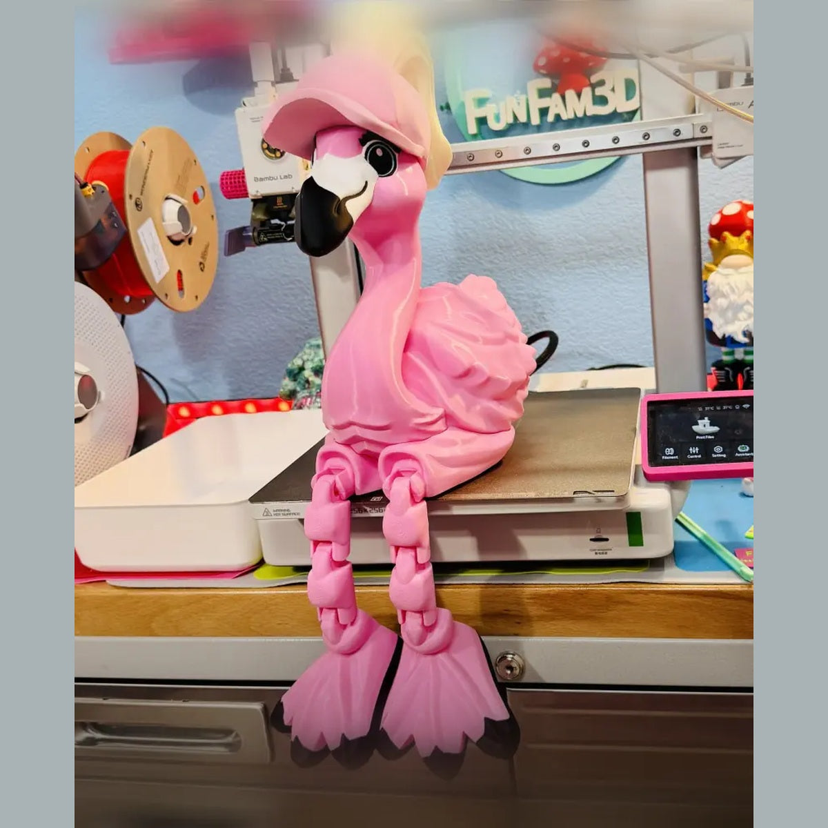 Pink Dress-Up Flamingo base figure