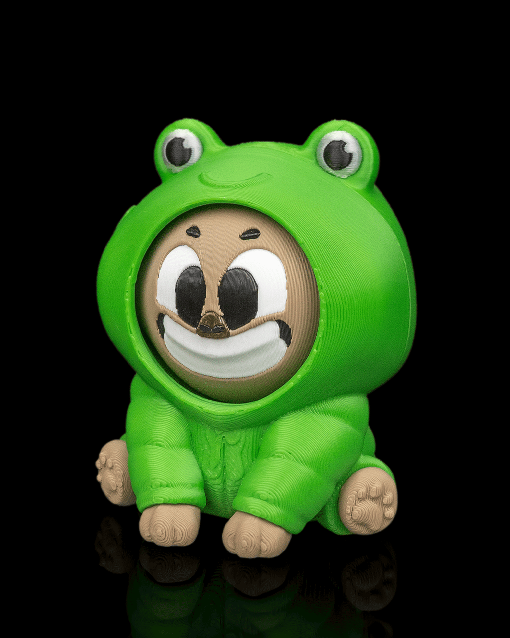 Froggybara rotating face detail