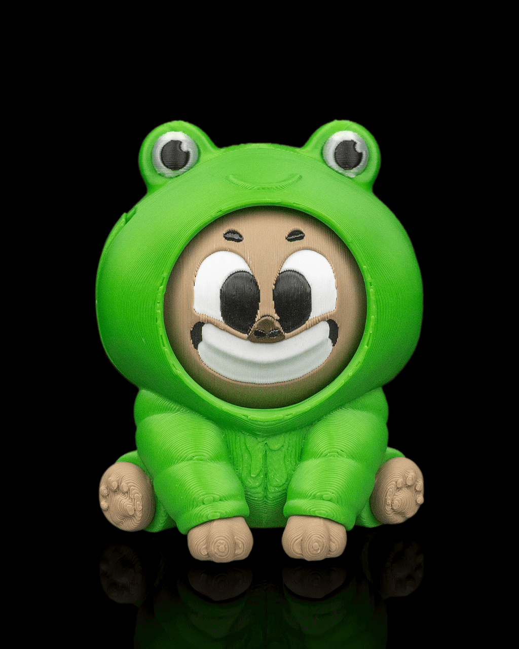 Froggybara 3D printed capybara frog collectible