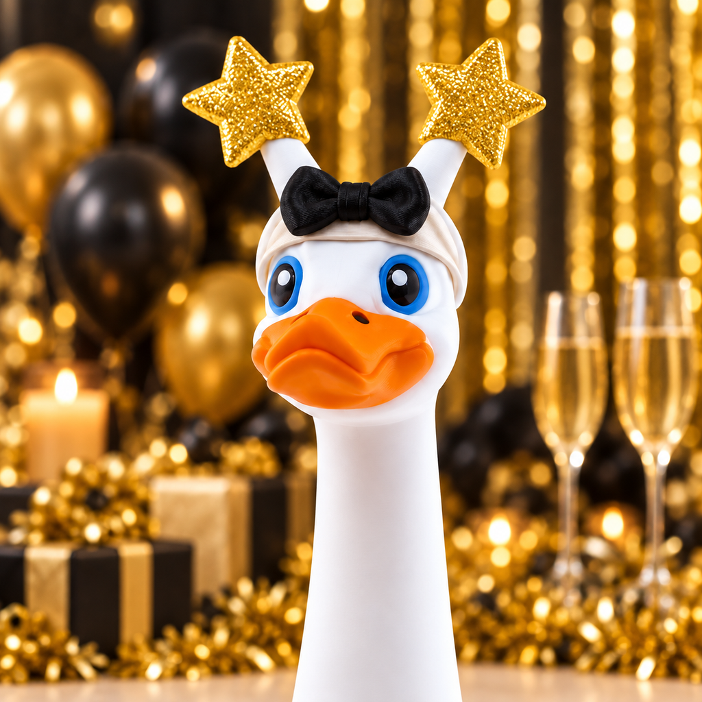 Festive stars goose headband