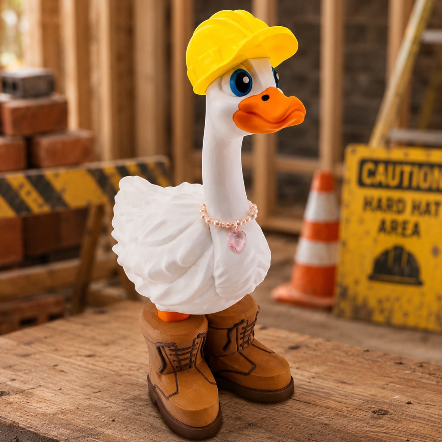 Construction Worker Goose Outfit | Hard Hat & Work Boot Set