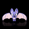 Heist Bat keychain square front view