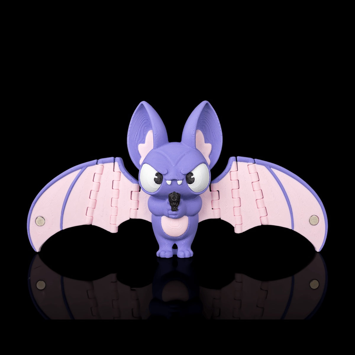 Heist Bat keychain square front view