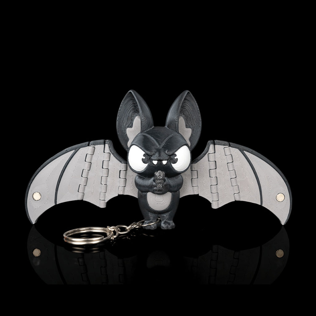 Heist Bat keychain square alternate view