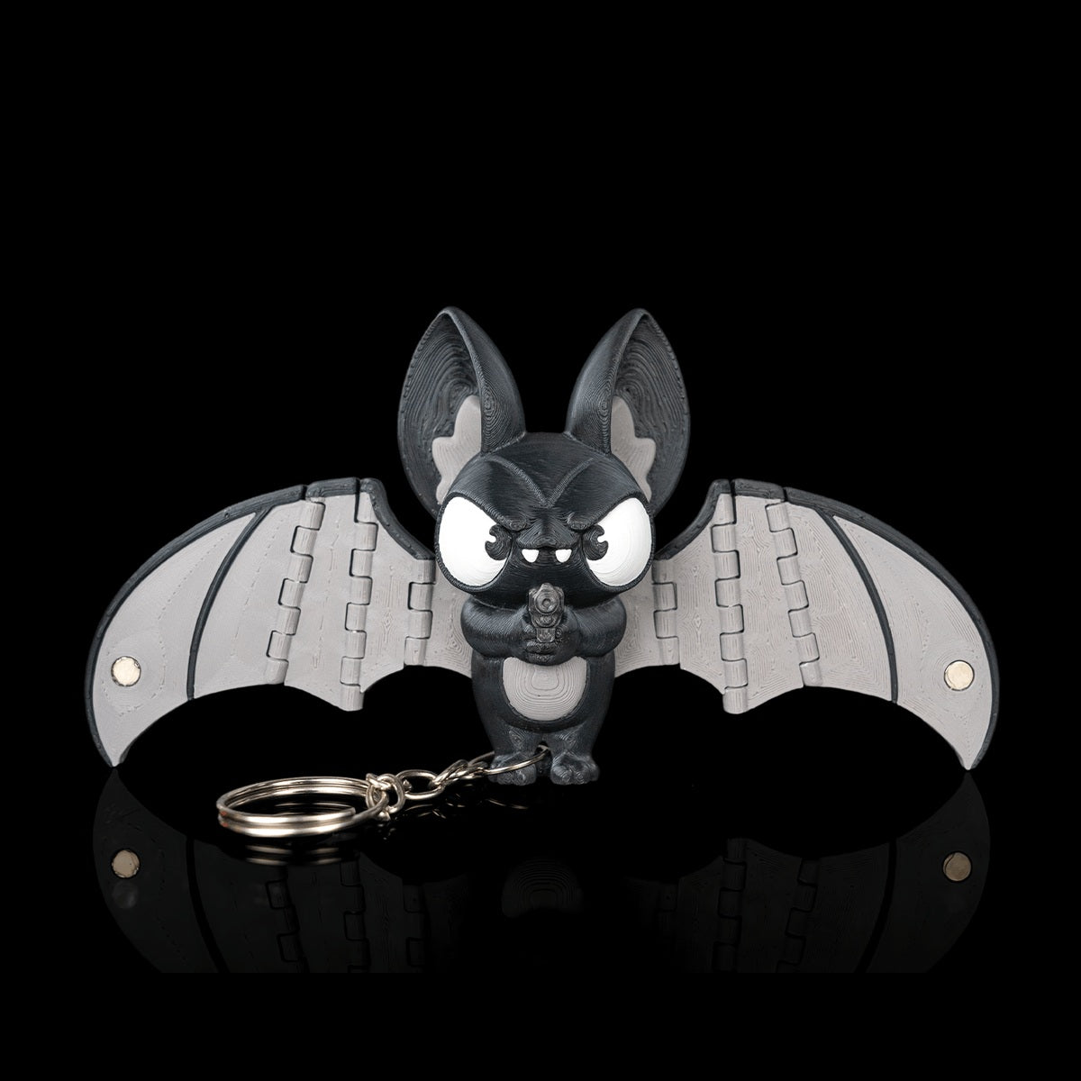 Heist Bat keychain square alternate view