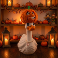 Halloween Pumpkin Goose Outfit | Jack-o-Lantern Hat & Pumpkin Boot Set