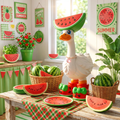 Watermelon Goose Outfit | Watermelon Slice Hat & Watermelon Boot Set