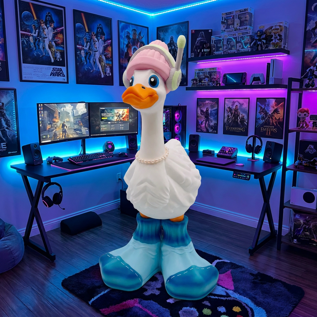 Gamer Goose Outfit | Gaming Headset & Chunky Boot Set
